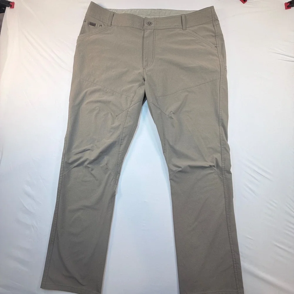 Kuhl Silencr Pants Mens 40x32 Tan Ripstop Stretch Hiking Trail Outdoor 5166